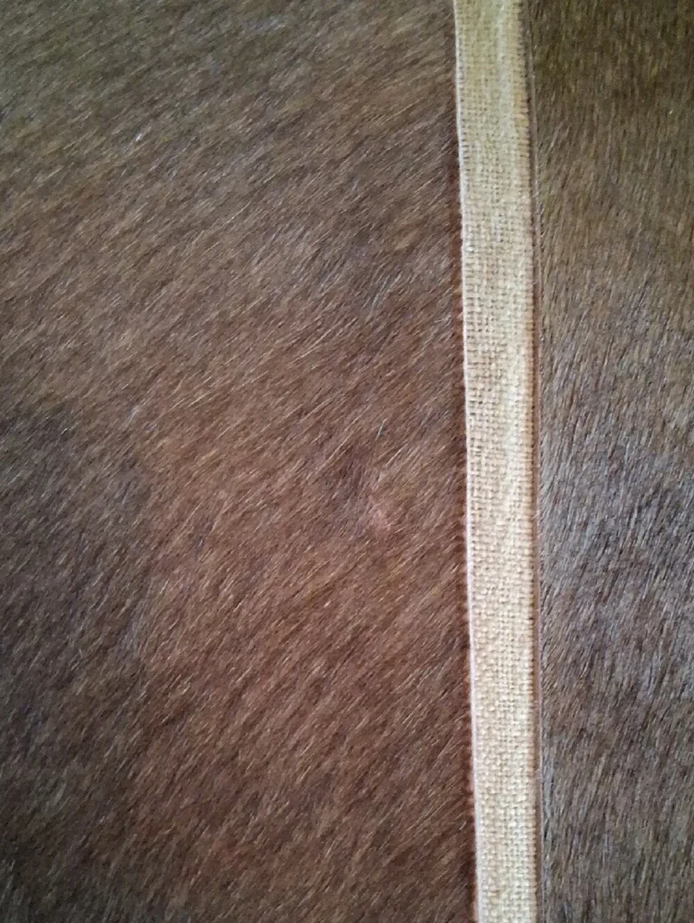 Channel-Stitch Hide Pillow Cover. ARHAUS. Very Good Cond.